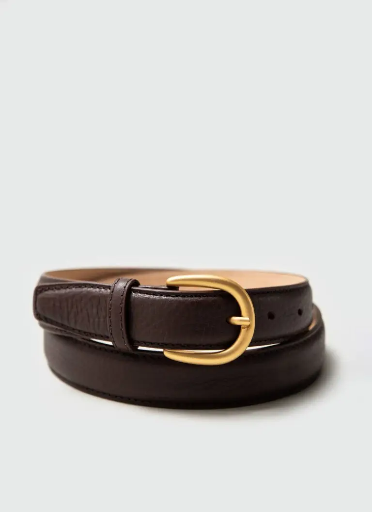 Men's Leather Dress Belt | Brown