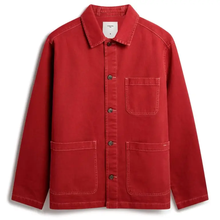 Vintage Wash Oliver Chore Jacket | Cotton Canvas | Red