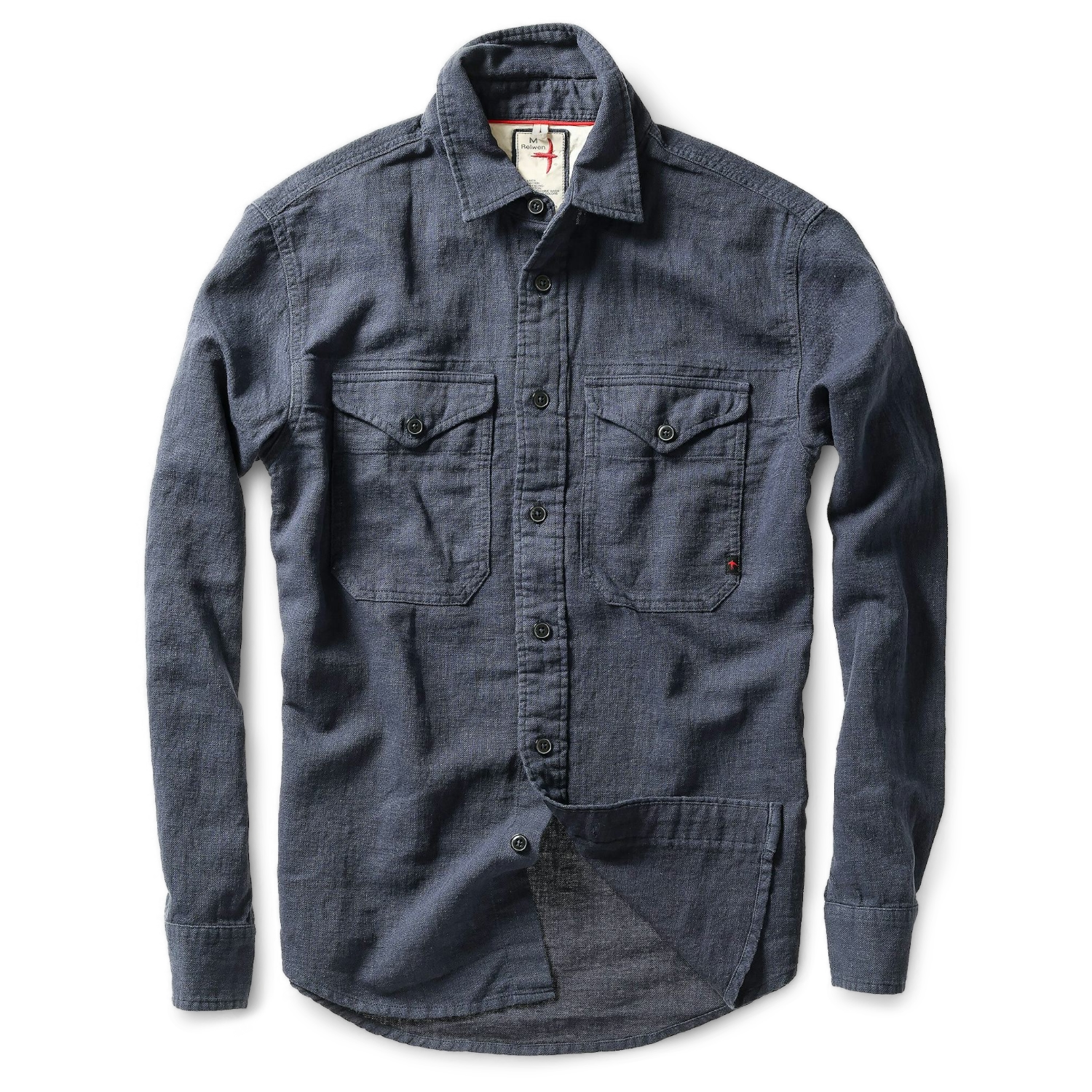 Relwen slub linen work shirt