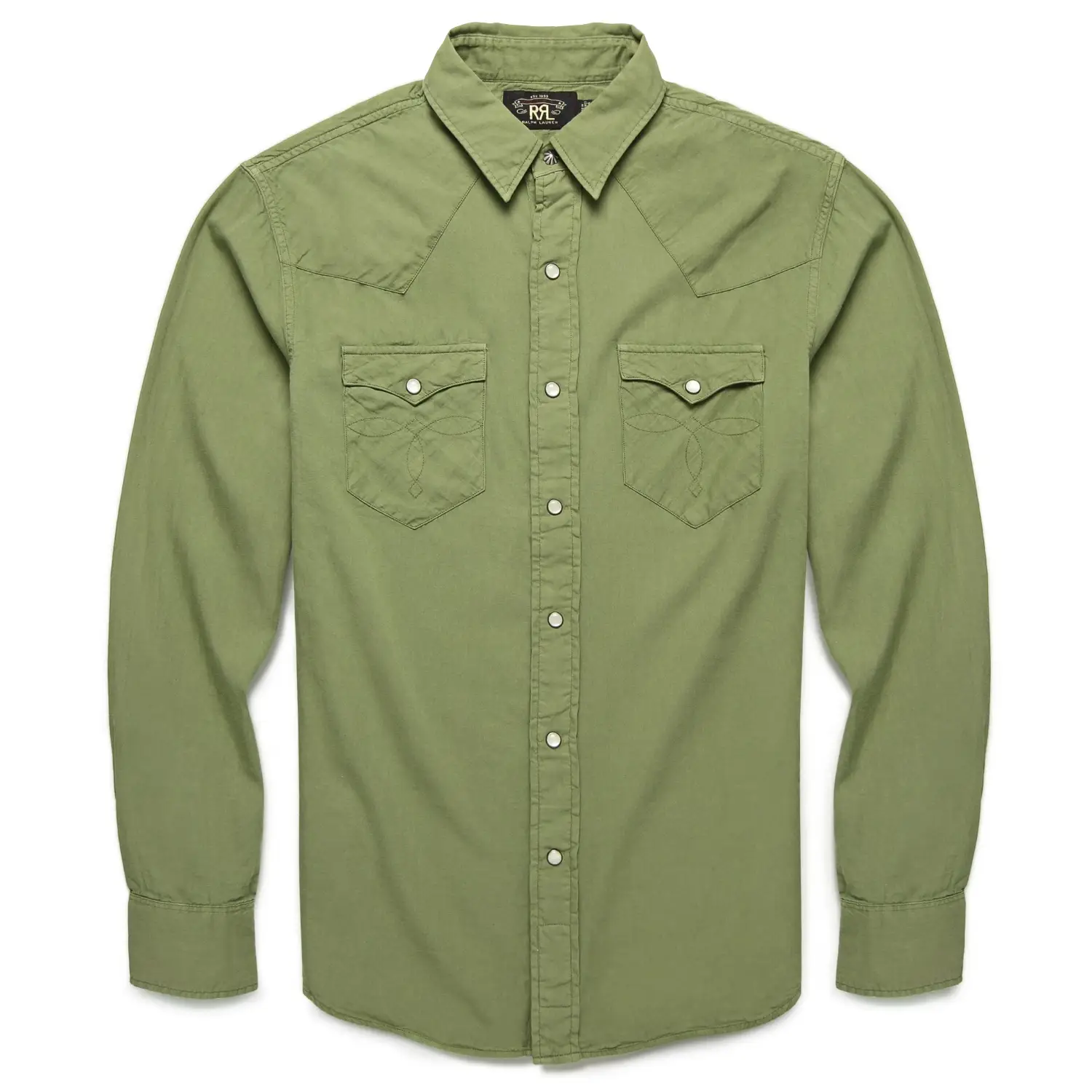 Rrl twill western shirt