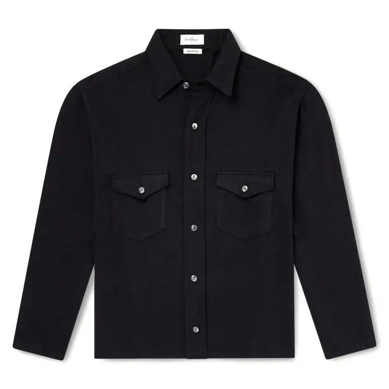 SECOND / LAYER - Field Cotton-Twill Shirt - Men - Black - IT 52
