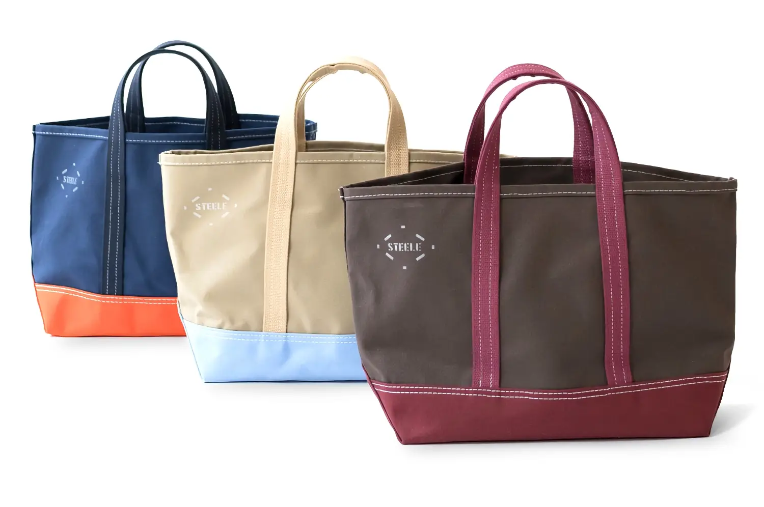 Steele canvas color block tote
