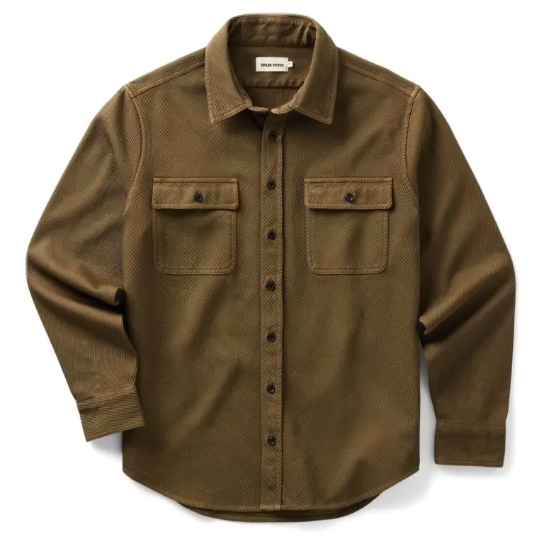 Ledge shirt in Bay Leaf twill