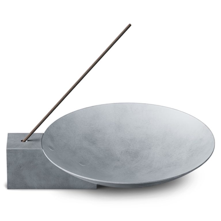 Block incense holder