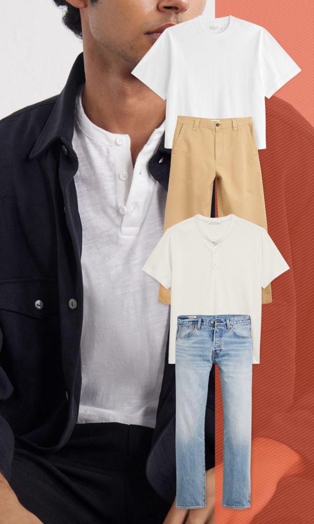 Work shirt henly outfit look