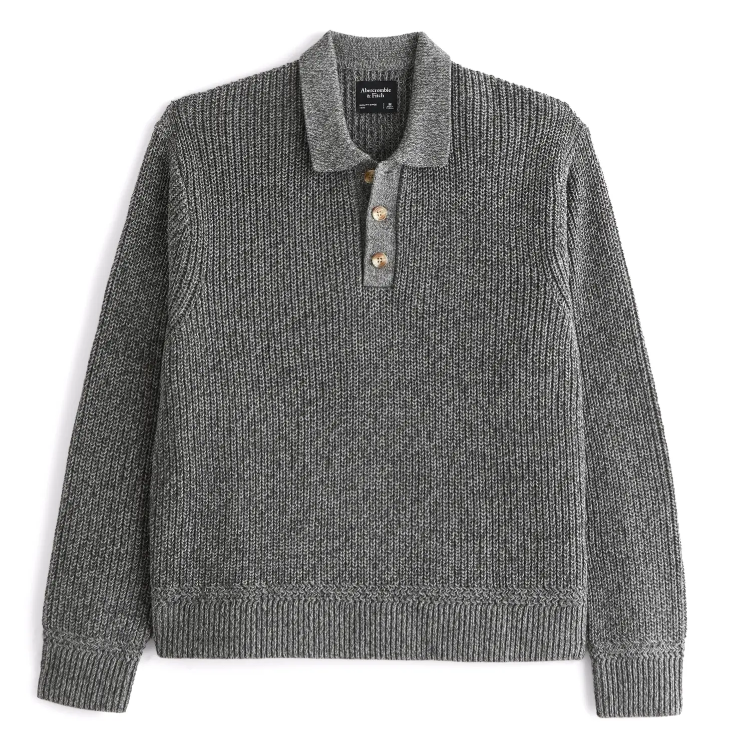 Abercrombie fitch 3 button collared sweater