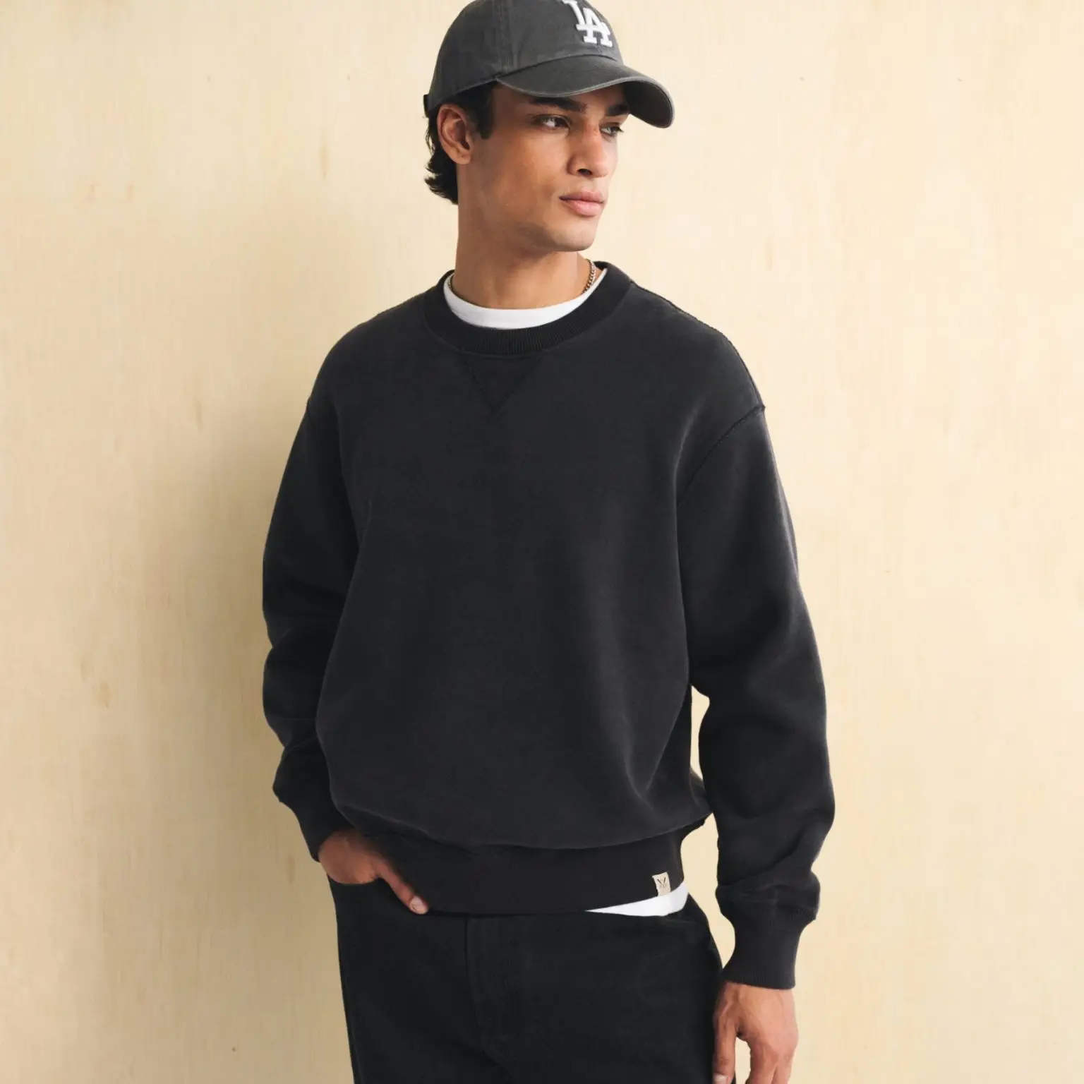 Abercrombie fitch heritage heavyweight crew sweatshirt