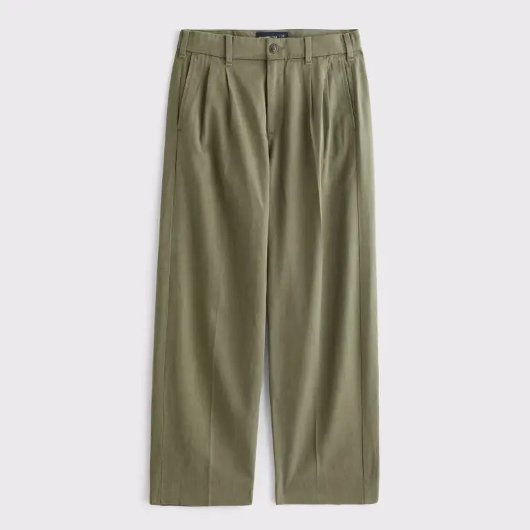 Pleated baggy trouser