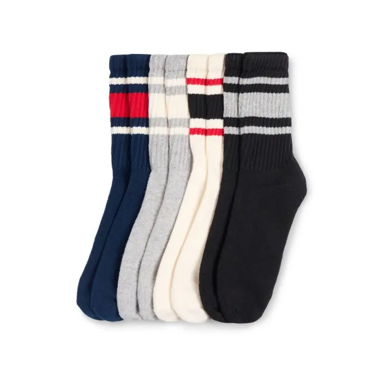 American Trench x Faribault Mill Retro crew socks