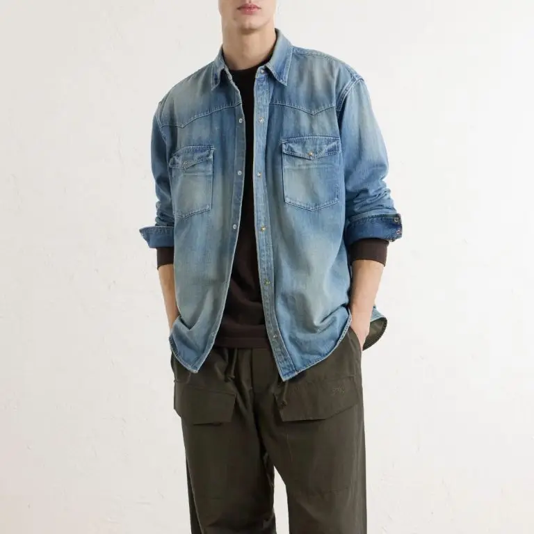 A.PRESSE Vintage Western denim shirt