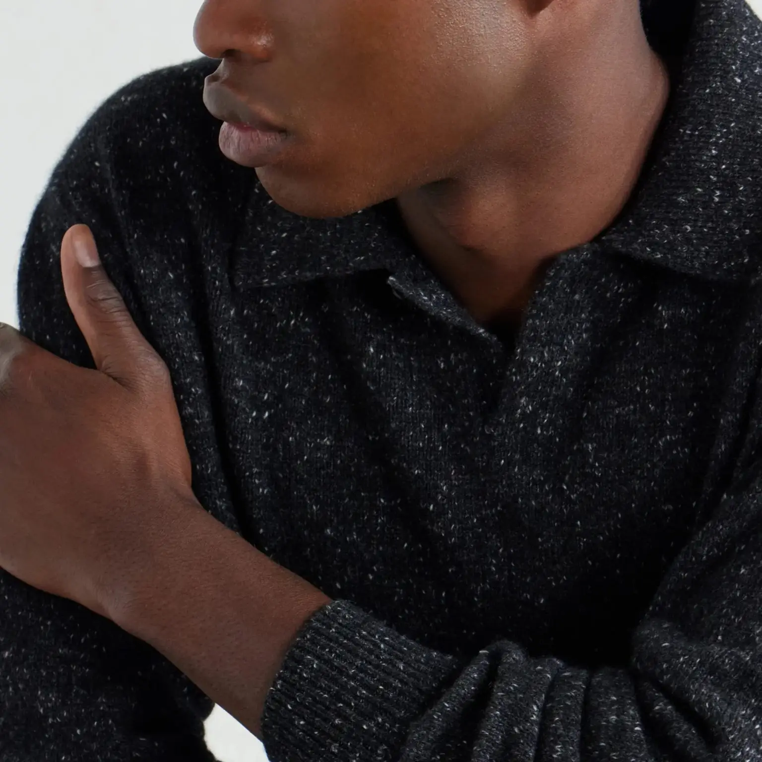 Auralee cashmere polo sweater 1