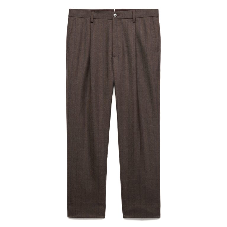 Classic tapered twill dress pant