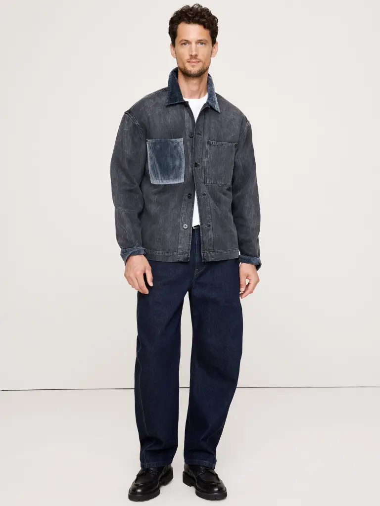Relaxed-Fit Italian denim overshirt