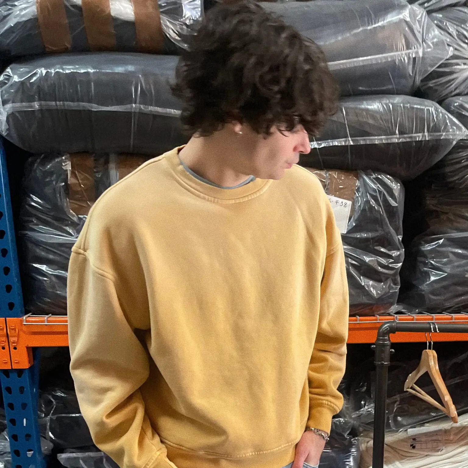 Blanks by thirteen studios faded crewneck sweatshirt