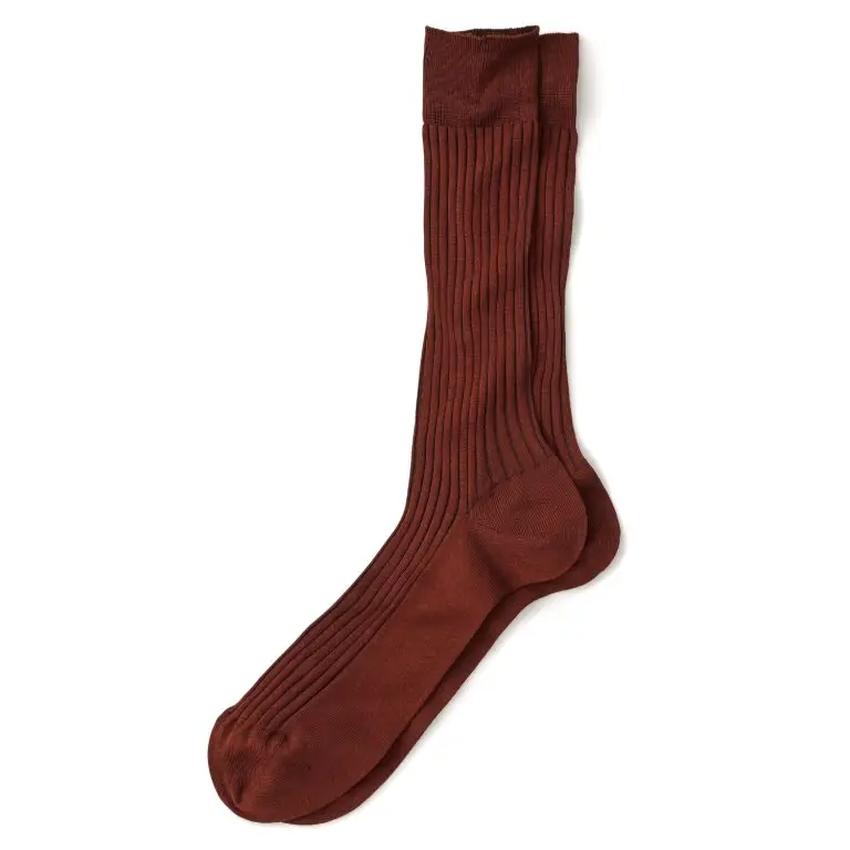 Copper Corgi ribbed dress socks