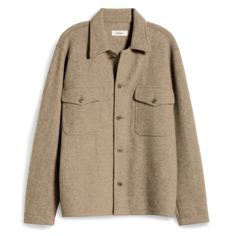 Heather Stone felted field shirt