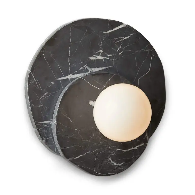 Astr Floral Jade Marble sconce