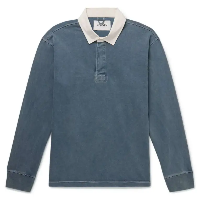Corridor - Rugby Cotton-Jersey Polo Shirt - Men - Blue - XL