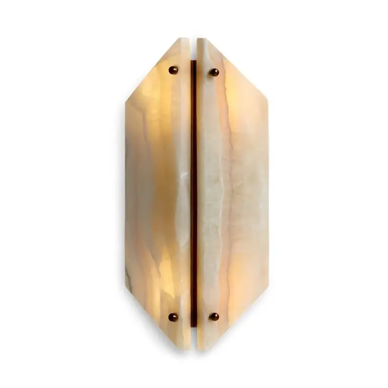 Vivien onyx sconce