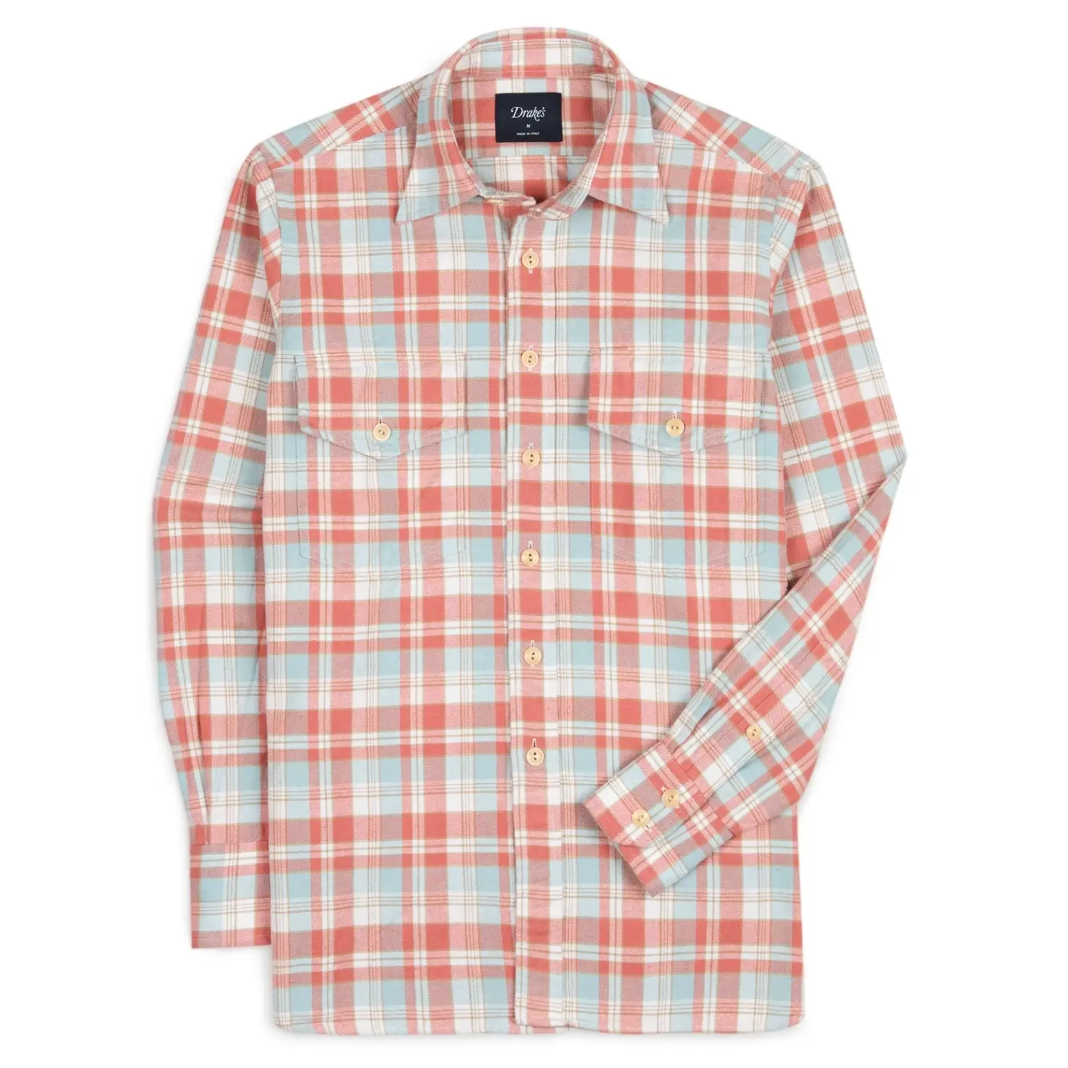 Drakes check work shirt