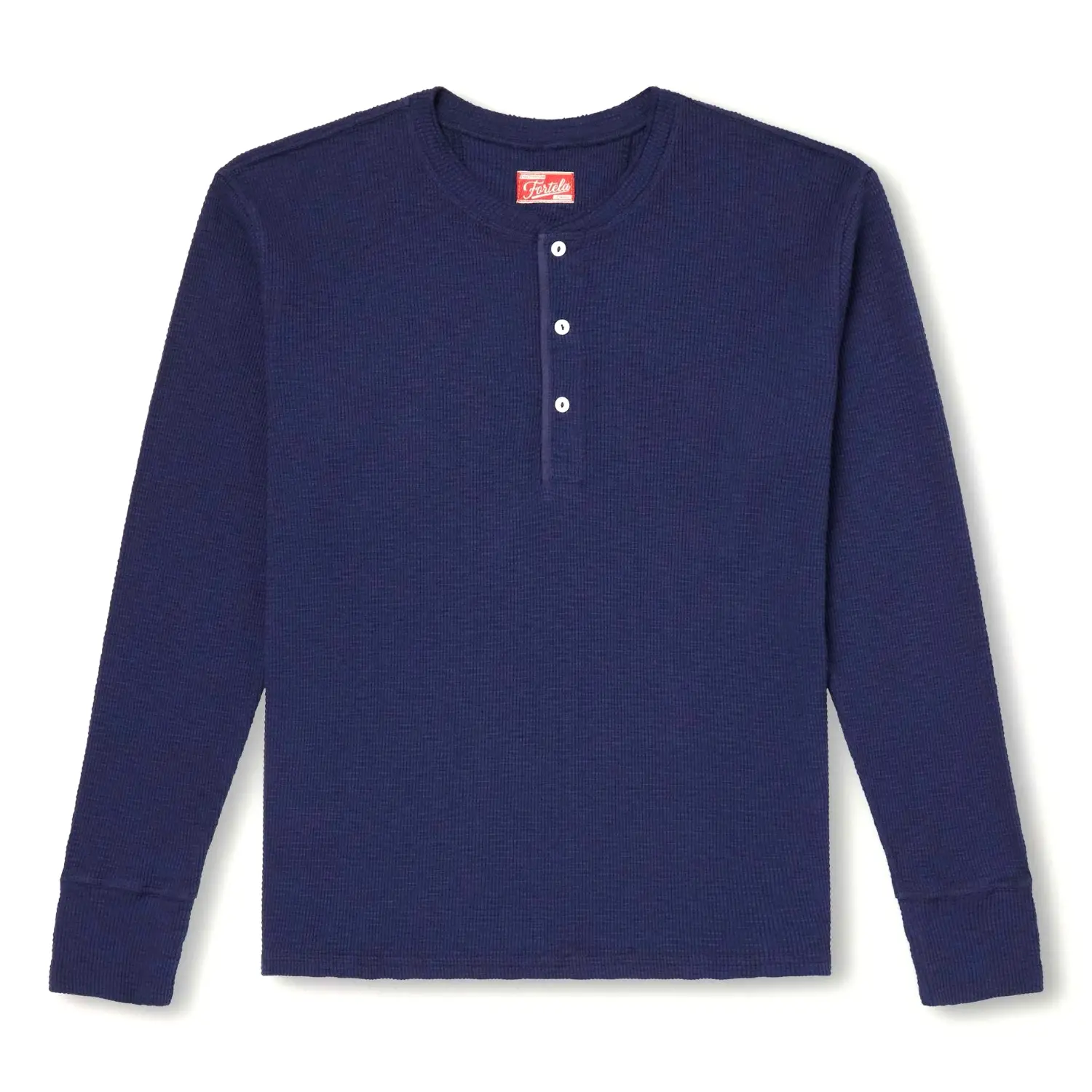 Fortela amish waffle knit henley 1