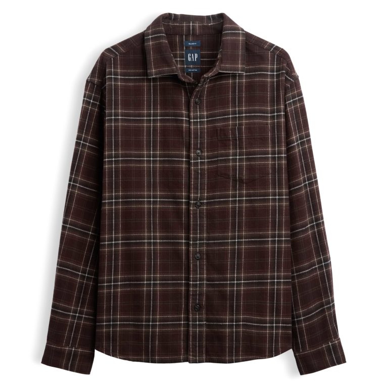 Relaxed flannel shirt