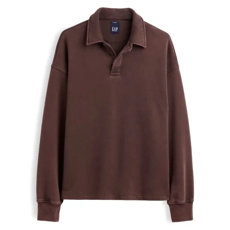 VintageSoft oversized polo sweatshirt