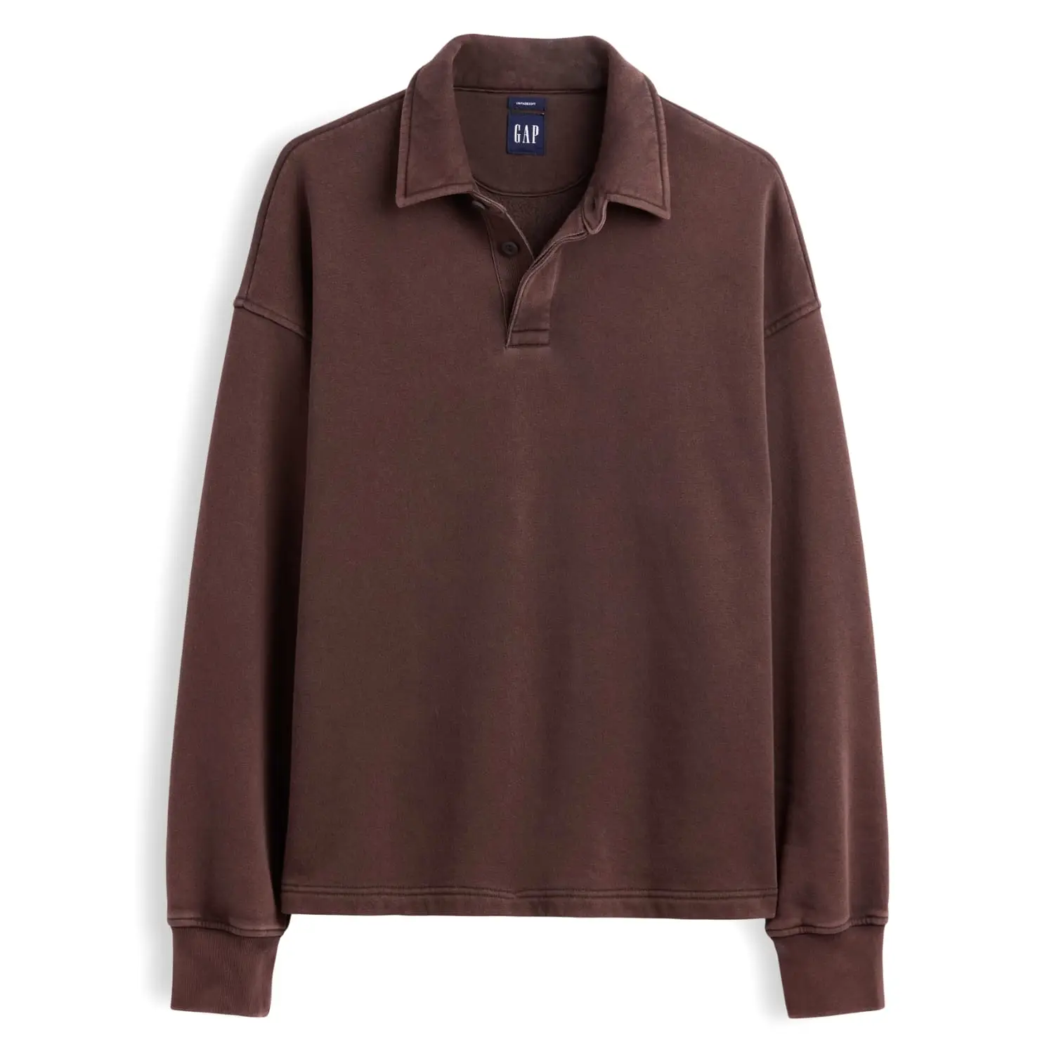 Gap vintagesoft oversized polo sweatshirt 3