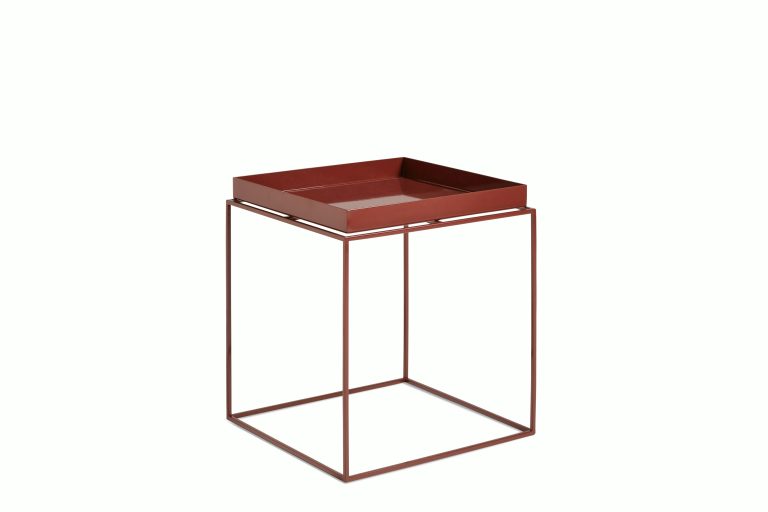 Tray Side Table, White, Large at Design Within Reach