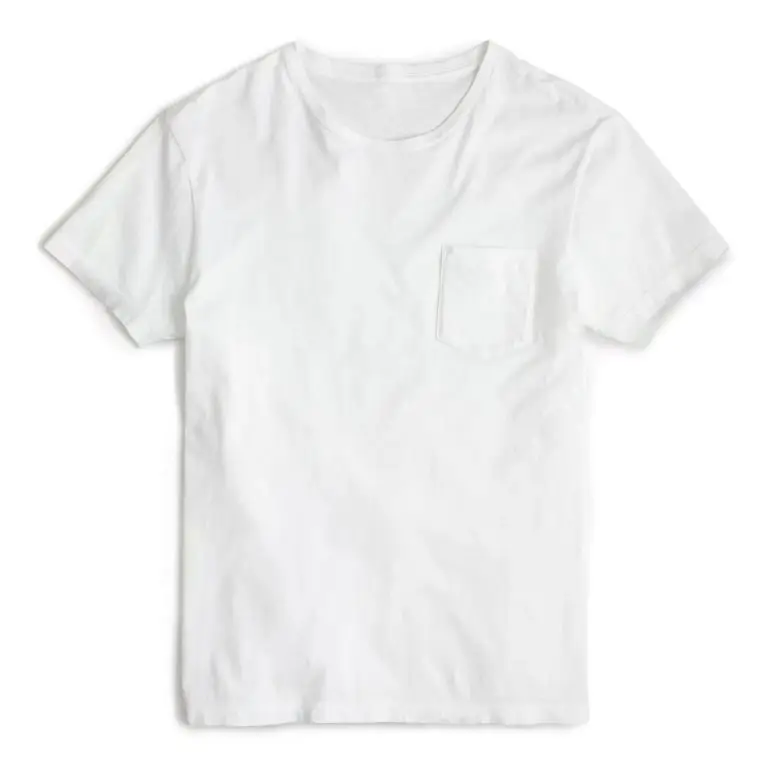 Washed jersey pocket tee