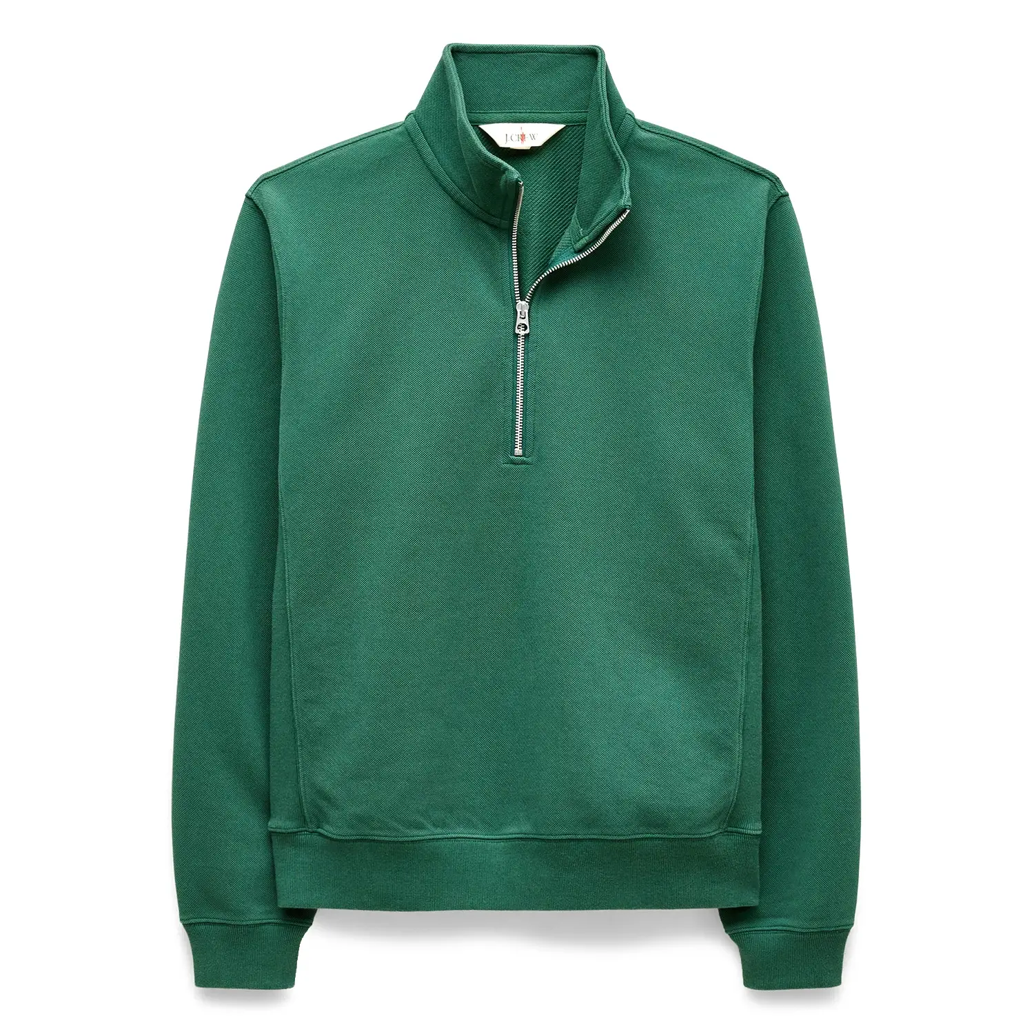Jcrew washed court terry quarter zip pullover 1