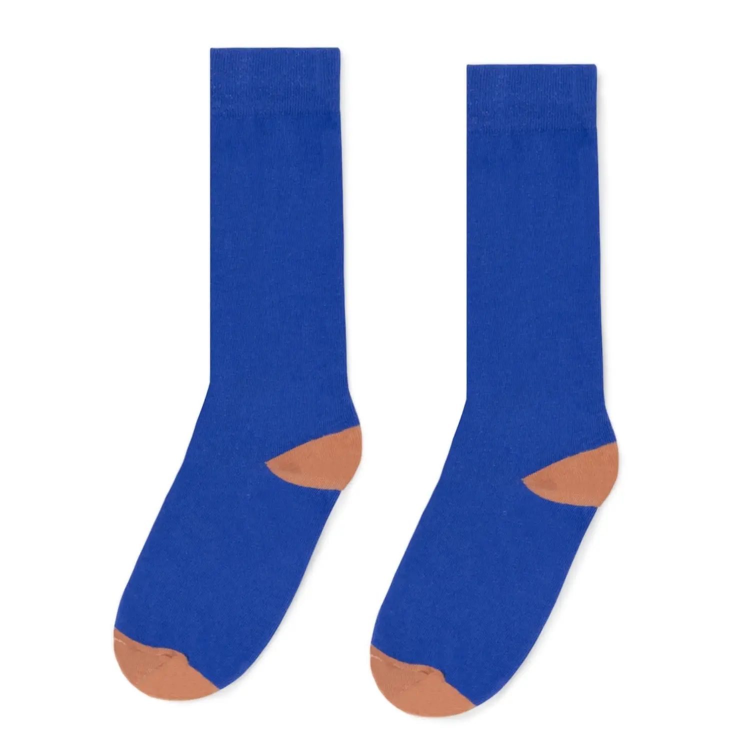 Los angeles apparel cntstsock heel and toe colorblock sock 1