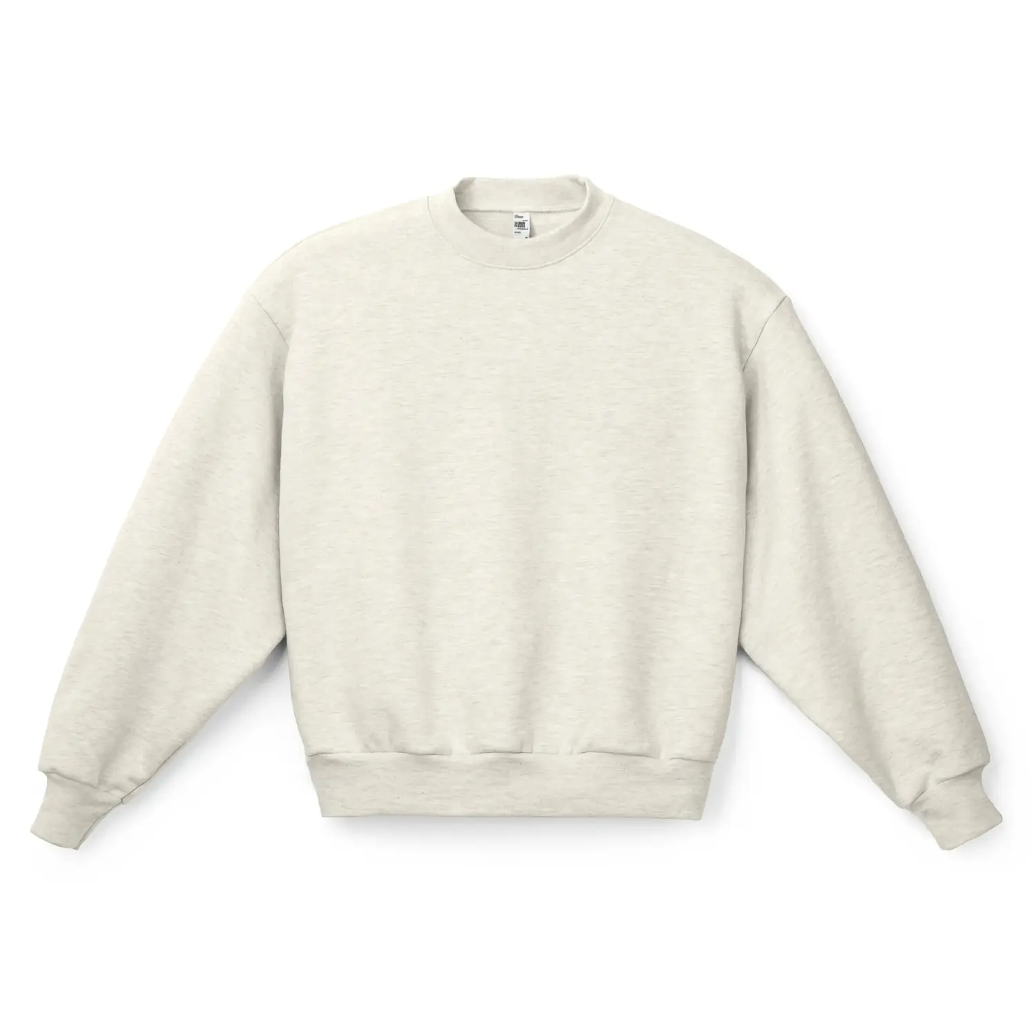 Los angeles apparel scour fleece wide crewneck sweatshirt