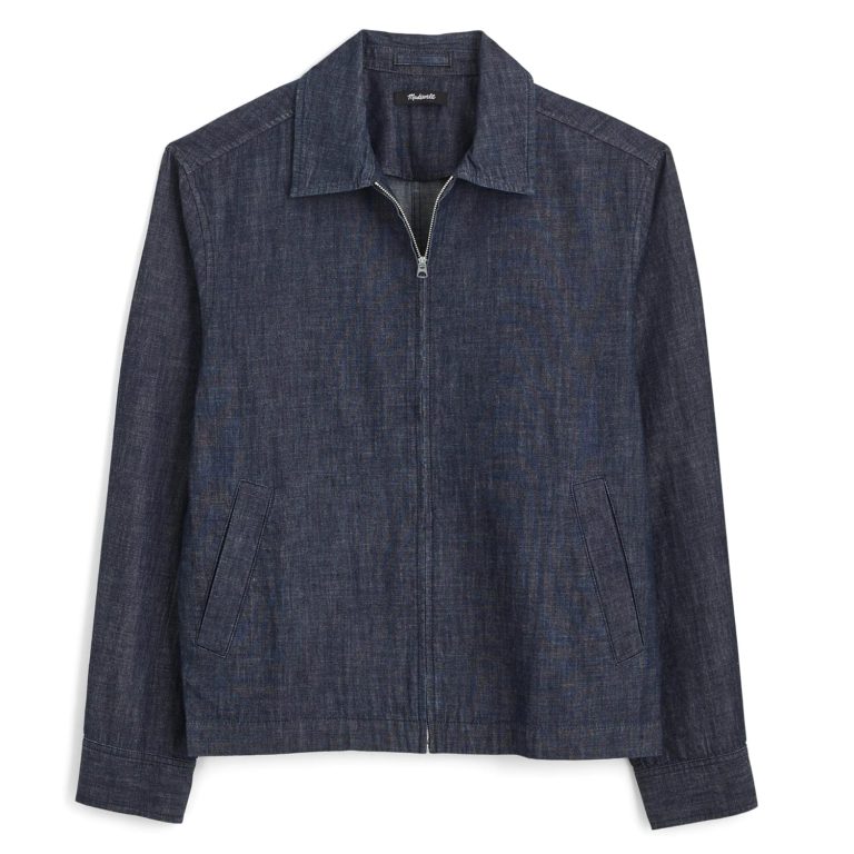 Zip-Front Jacket in Denim