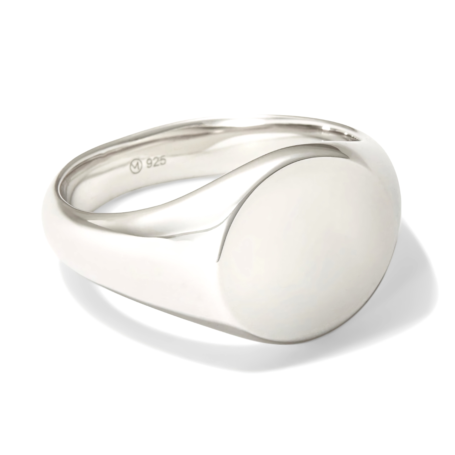 Mejuri bold round signet ring