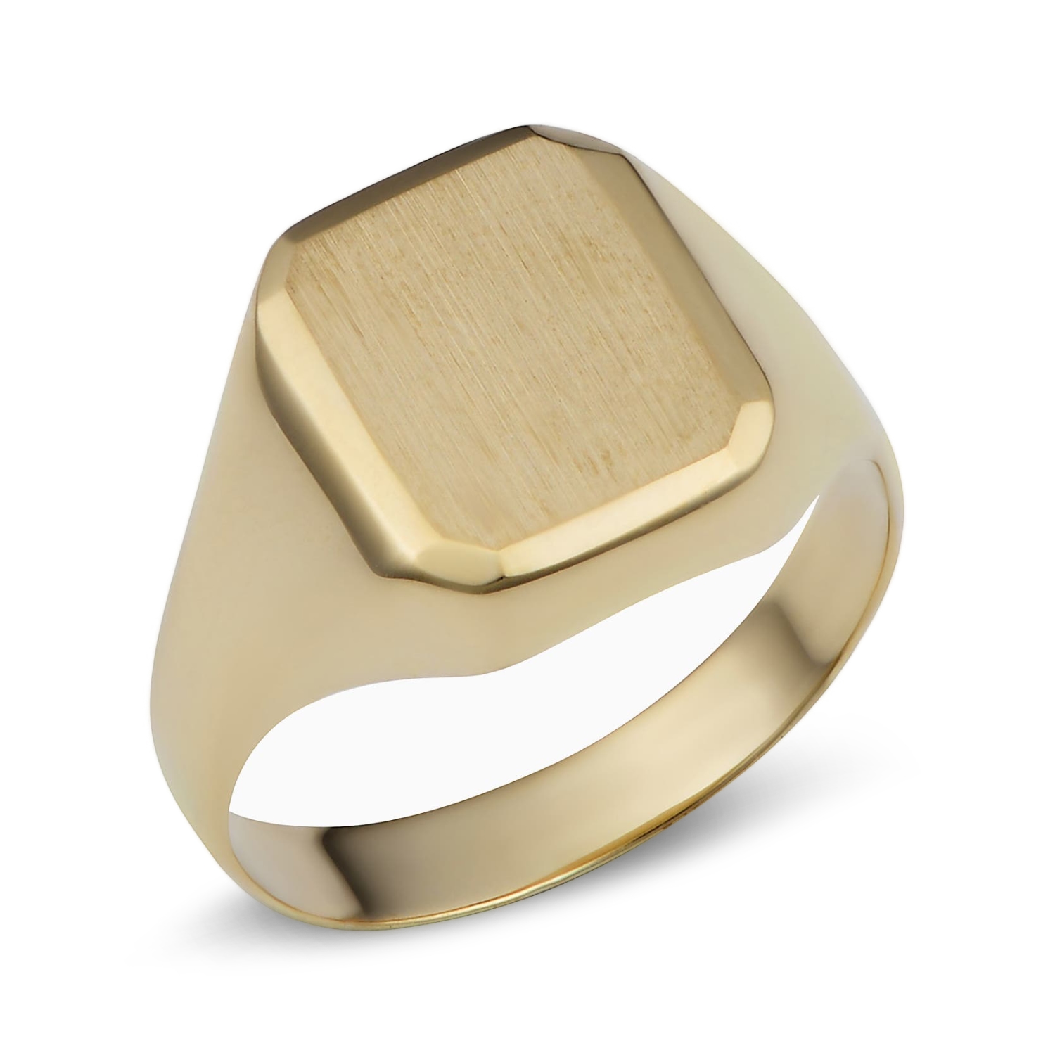 Oradina 14k gold duke signet bold ring