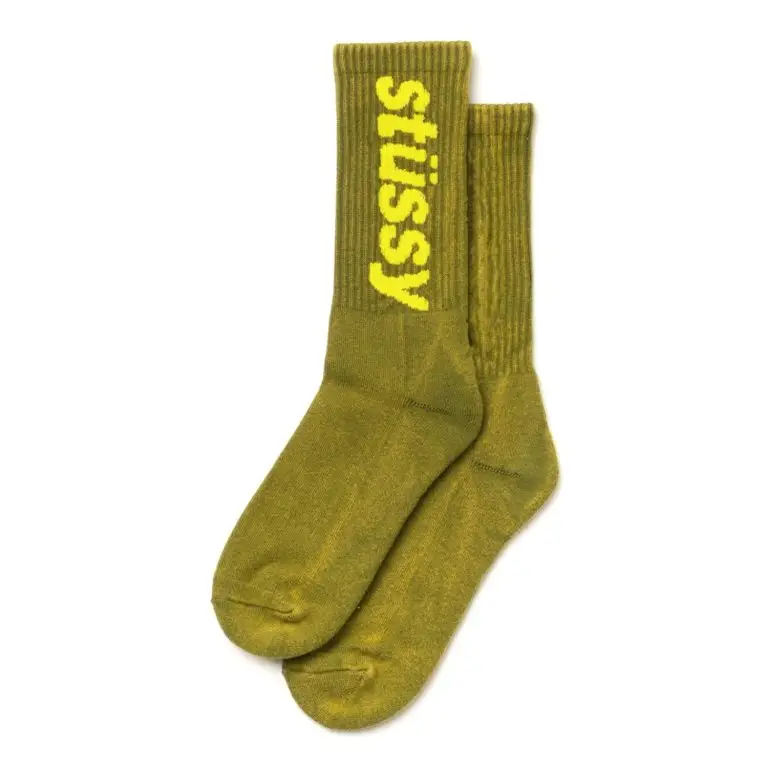 Radial Washed Helvetica crew socks