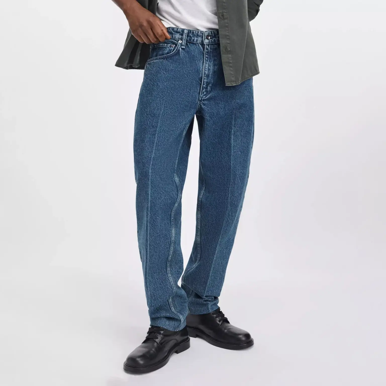 Rag bone fit 4 creased straight jean 1