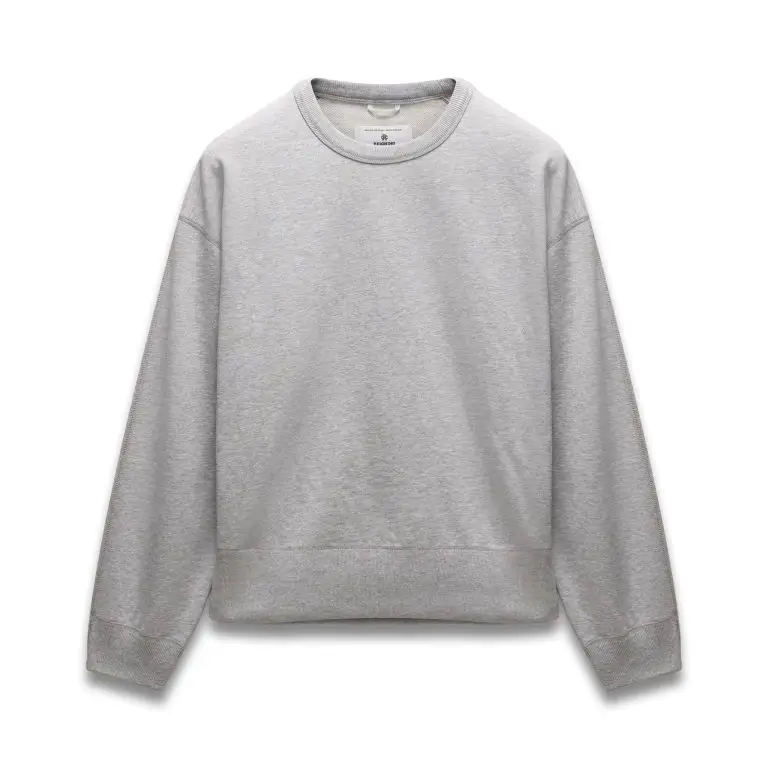 Midweight terry relaxed crewneck