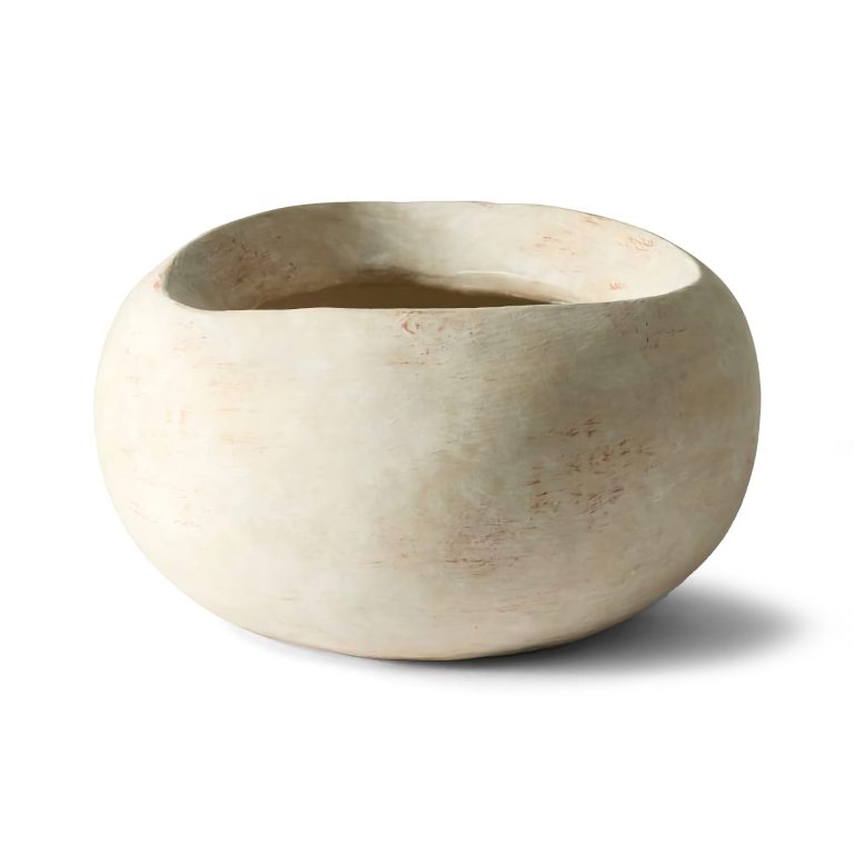 Chloe textured stone planter
