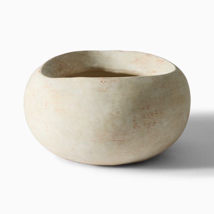 West elm chloe textured stone planters