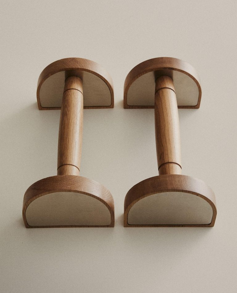 Oak push-up handles