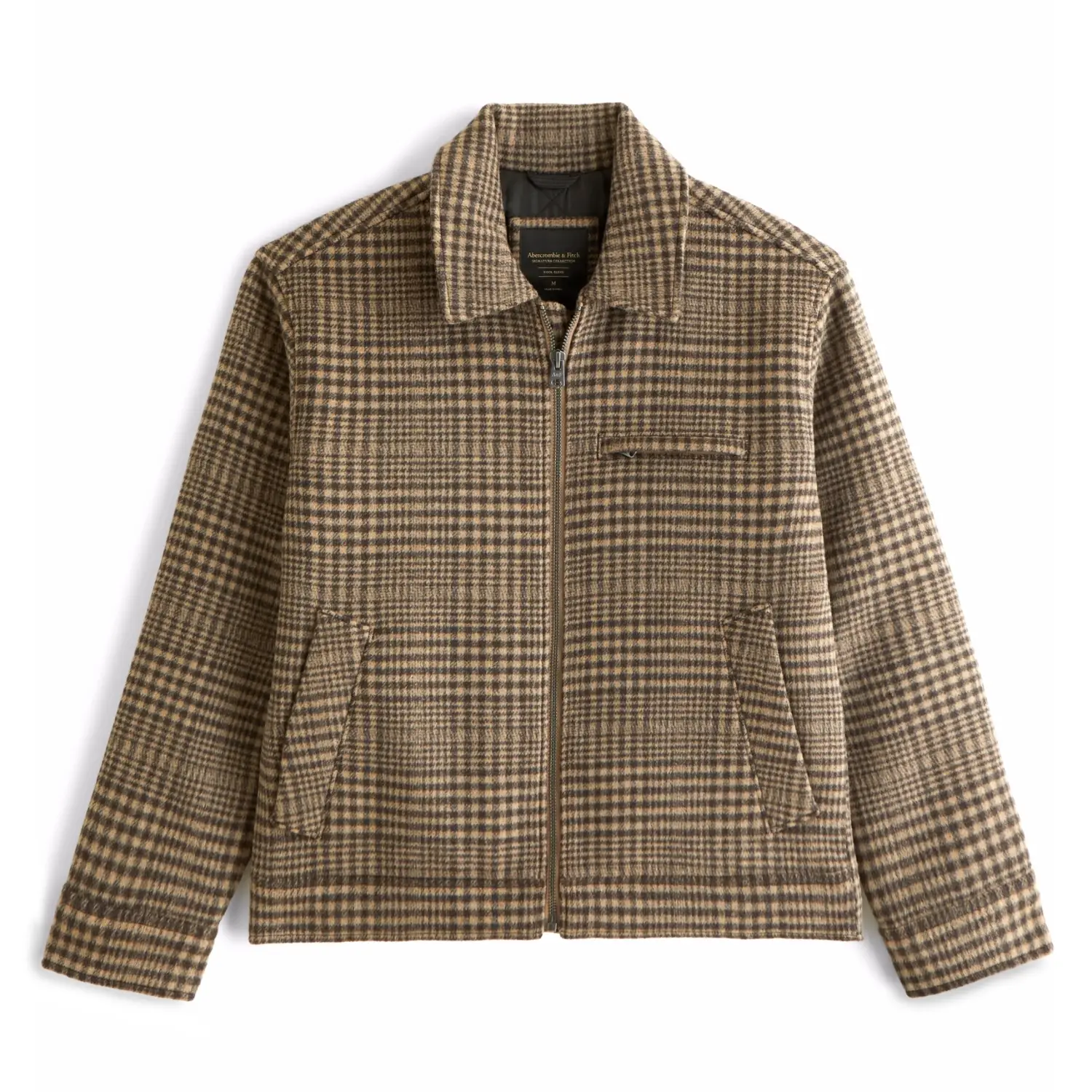 Abercrombie fitch wool blend zip jacket
