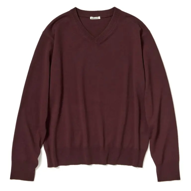 Wool V-neck sweater