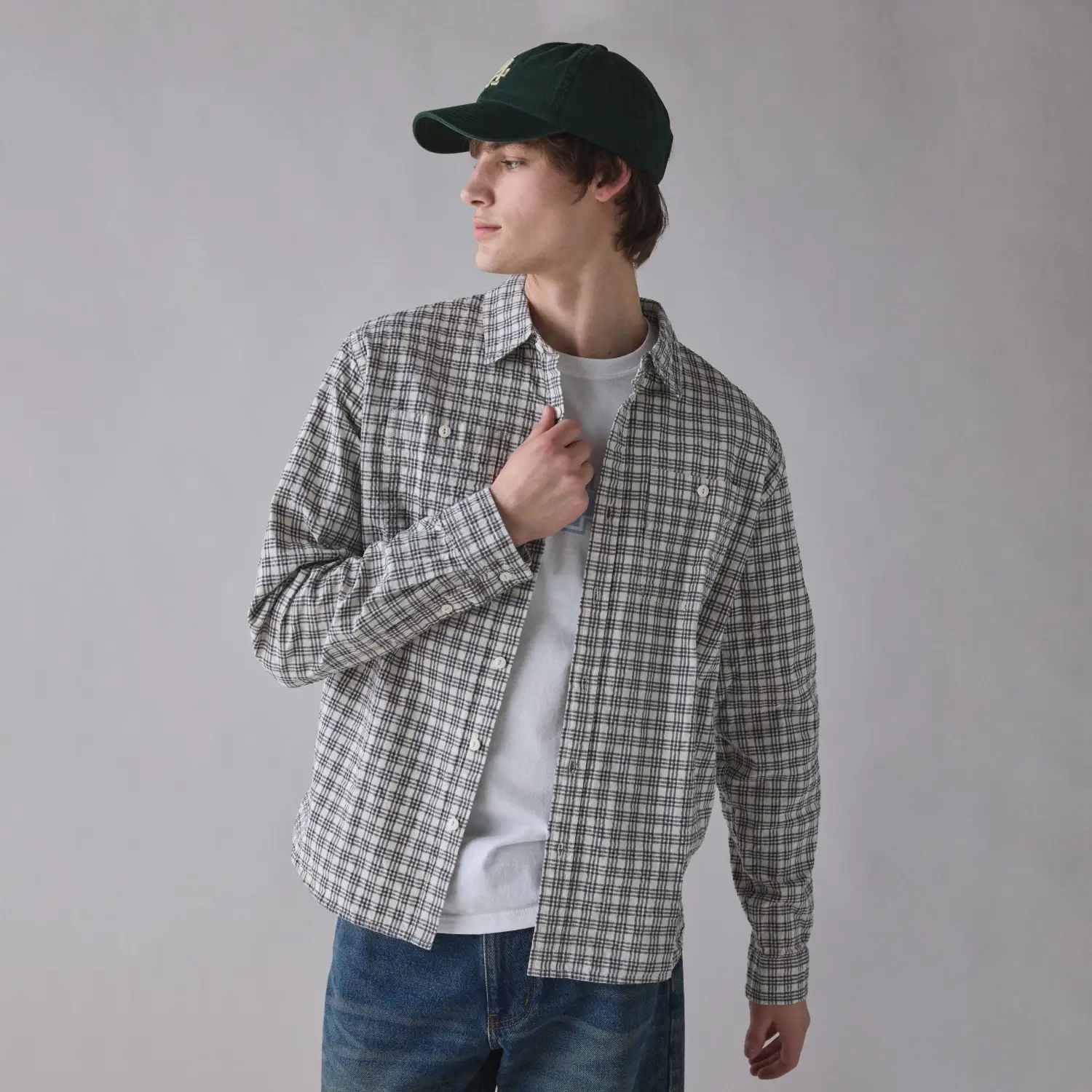 Bdg textured plaid work shirt 1