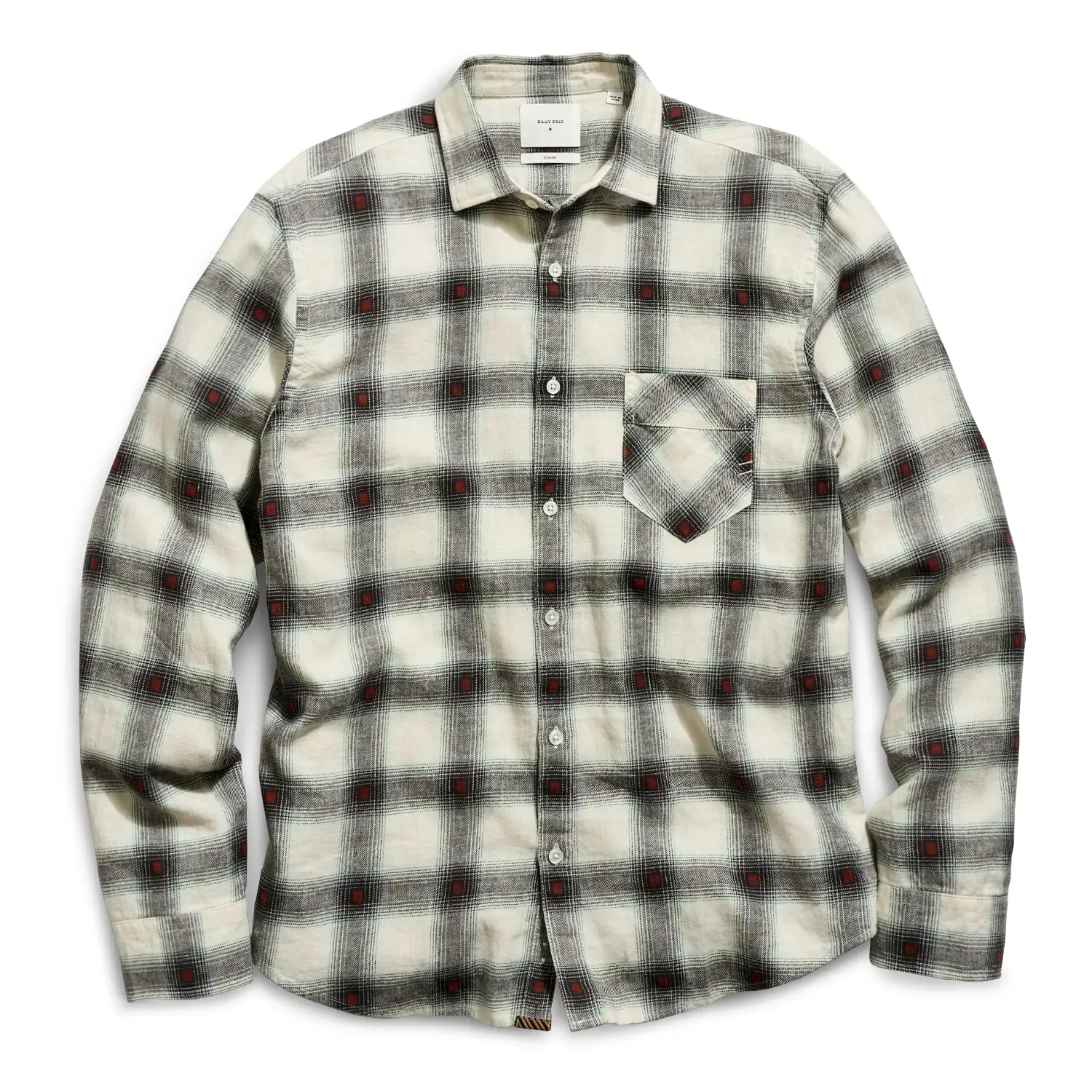 Billy reid dobby plaid shirt
