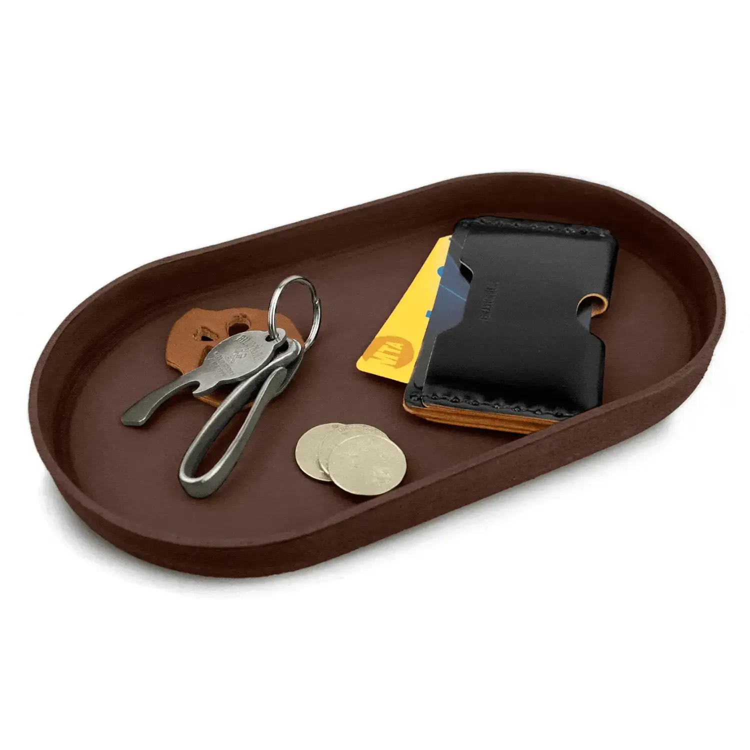 Billykirk no 473 oval leather valet tray