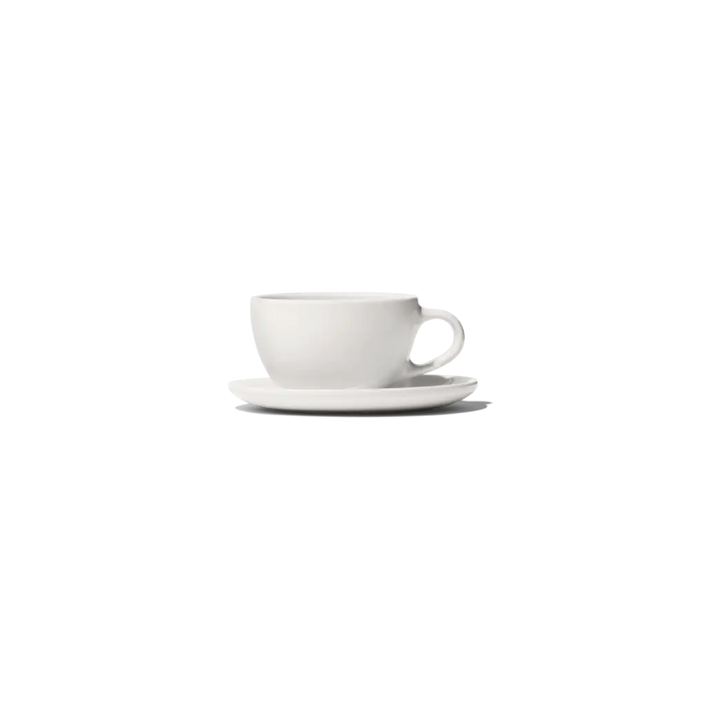 Blue bottle coffee latte cup and saucer
