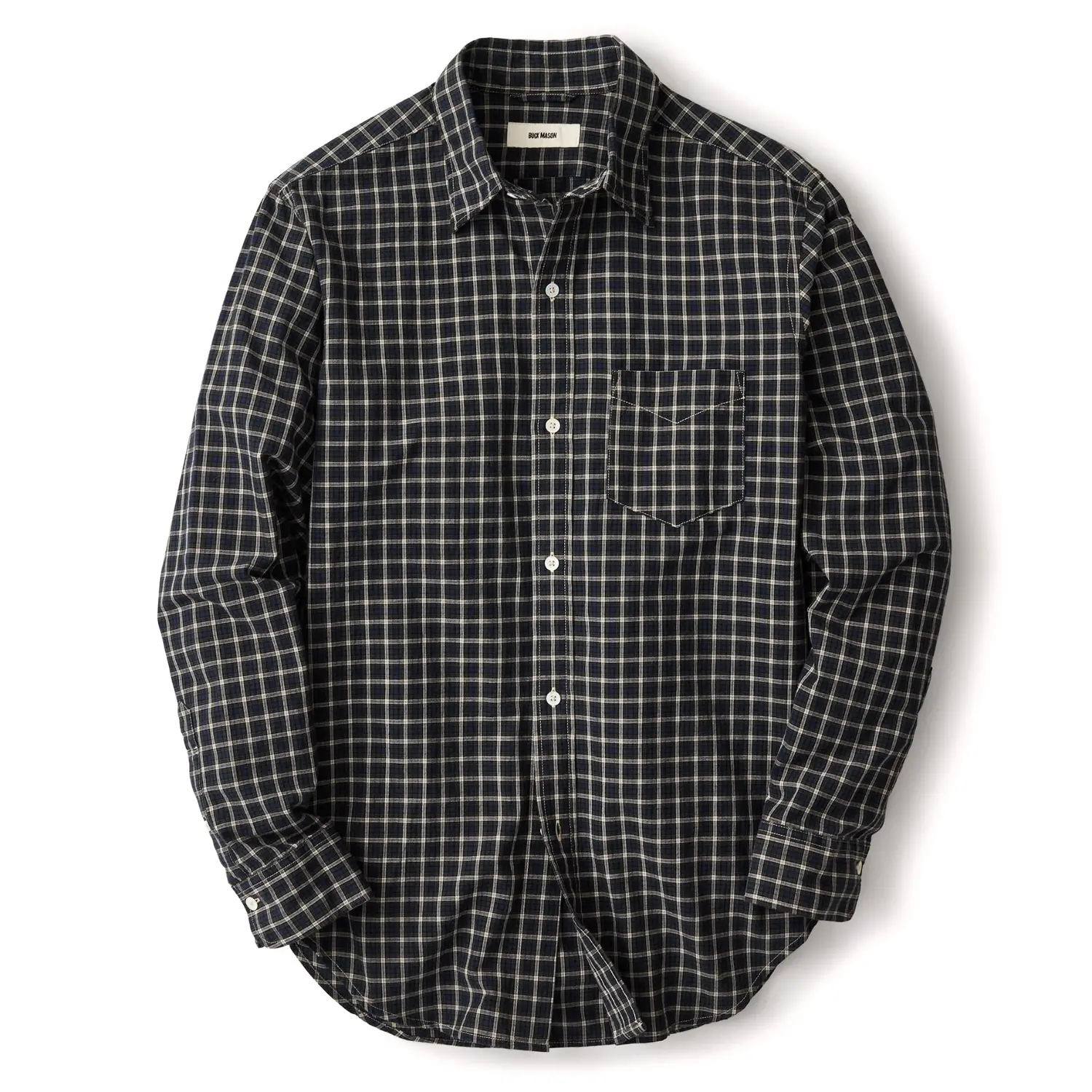 Buck mason felton plaid wornwell one pocket shirt 1