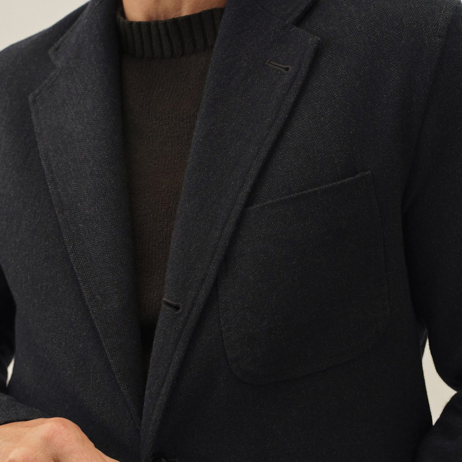 Buck mason herringbone cloudloom carry on jacket 1
